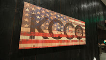 Load image into Gallery viewer, KCCO American Flag Wood Art