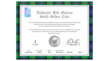 Load image into Gallery viewer, Bill Murray Lion Crest Silver Coin 1 oz
