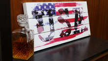 Load image into Gallery viewer, USA Painting Print on White Wood
