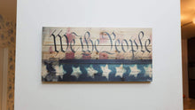 Load image into Gallery viewer, We The People Wood Art
